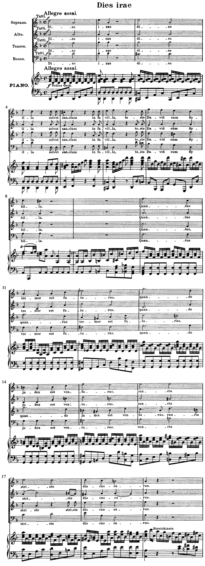 Wolfgang Amadeus Mozart: Requiem, Dies irae - Lezione 1